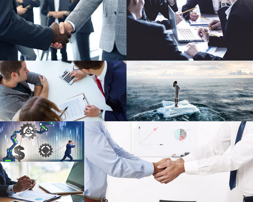 商务握手合作人士摄影