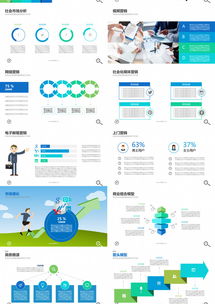 2019简约大气商务精英团队产品介绍与数据分析PPT模板