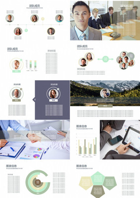 2019商务通用企业简介产品销售团队服务PPT模版