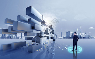 商务科技背景 数字化时代的企业视觉语言